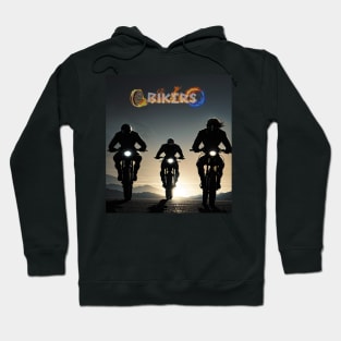 Bikers at sunset Hoodie